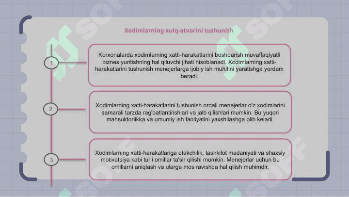 Korxonalarda xodimlarning xatti-harakatlarini boshqarish 2