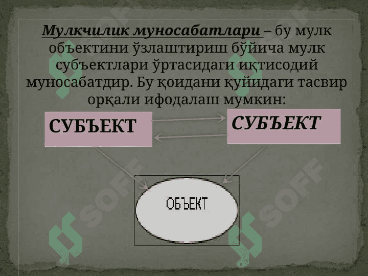Мулкчилик муносабатлари 6