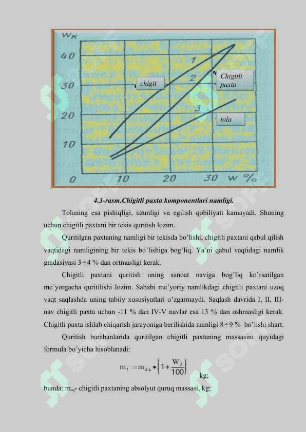 Paxtani quritish  uskunalari tuzilishi va ishlashi. 4