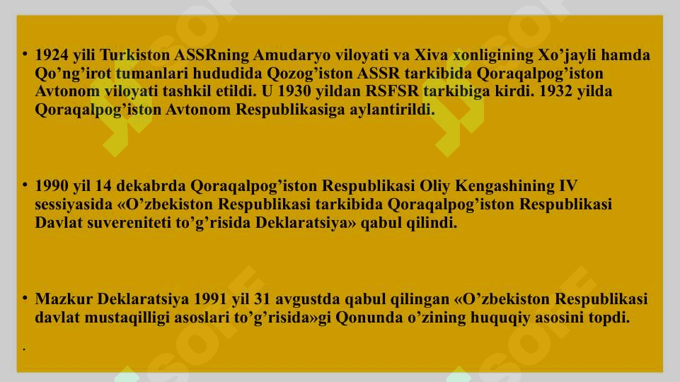 MUSTAQILLIK YILLARIDA QORAQALPOG’ISTON RESPUBLIKASI 3