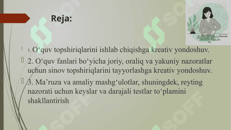 O‘quv topshiriqlarini ishlab chiqishga kreativ yondoshuv 2
