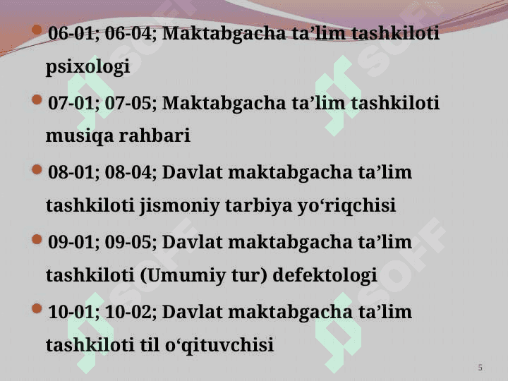 Maktabgacha ta’lim tashkilotining ish hujjatlari 5