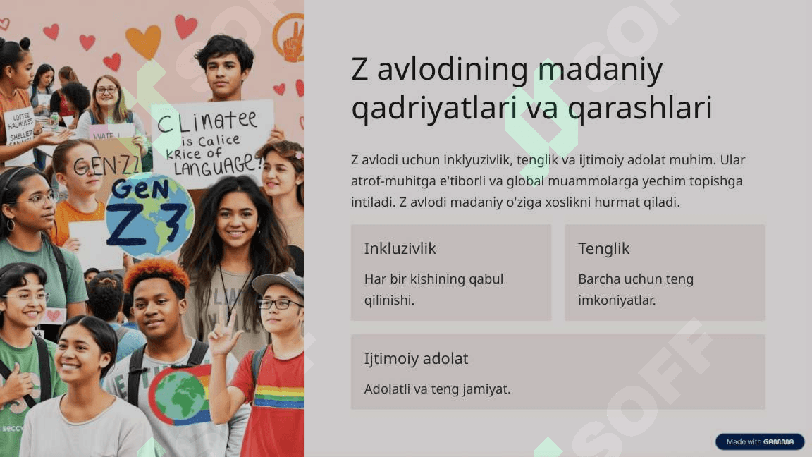 Z avlodning madaniy xilma xilligi 4
