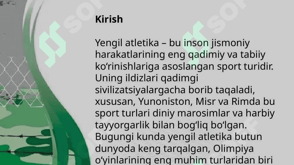 Yengil atletika va uning turlari 2