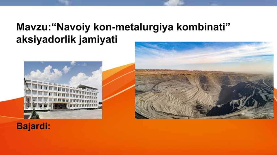 Navoiy kon-metalurgiya kombinati” aksiyadorlik jamiyat