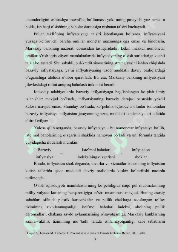 Infilatsiyaning mohiyati va kelib chiqish sabablari 7