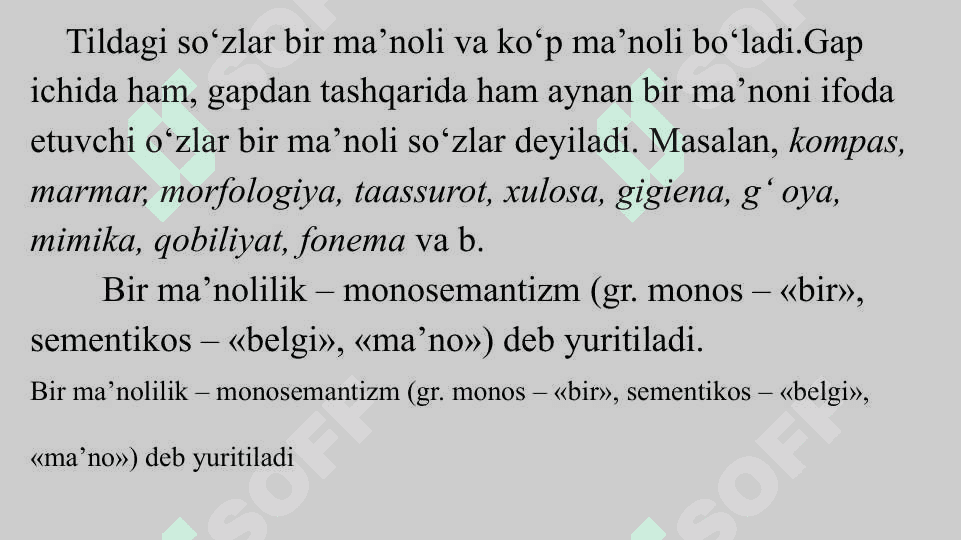 O‘zbek tilida ma’no ko‘chish yo‘llari 2
