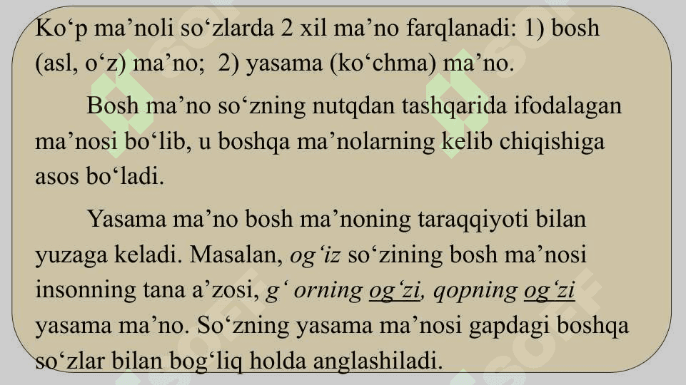 O‘zbek tilida ma’no ko‘chish yo‘llari 5