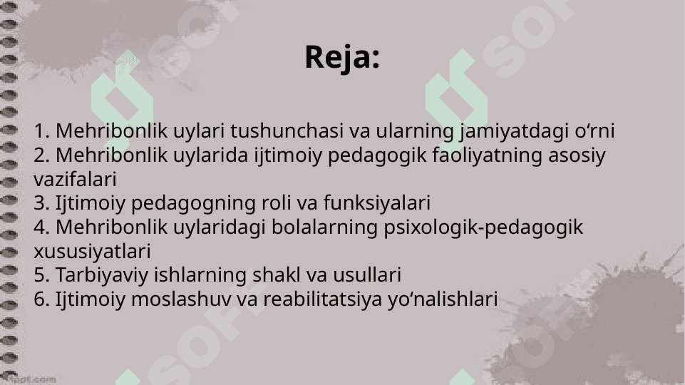 Mehribonlik uylaridagi ijtimoiy pedagogik faoliyat 2