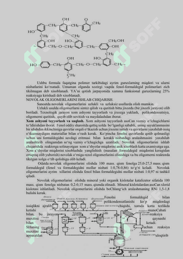 FENOL – ALDEGID POLIMERLARI 4