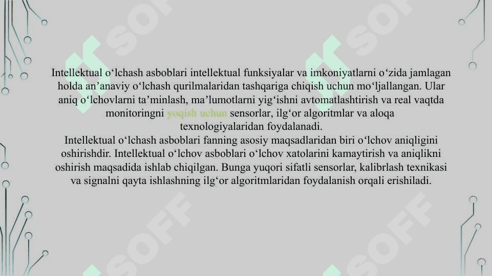 Intellektual o’lchash asboblarini harorat va namlikni o’lchashda qo’llash 4