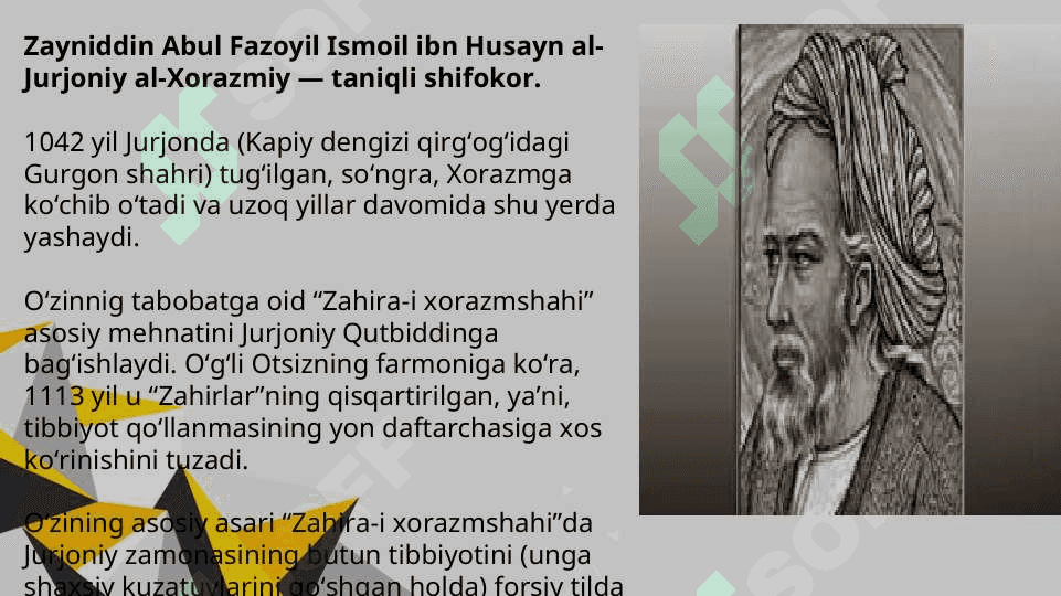 JURJONIY HAYOTI VA IJODI HAQIDA JURJONIY HAYOTI VA IJODI HAQIDA 2