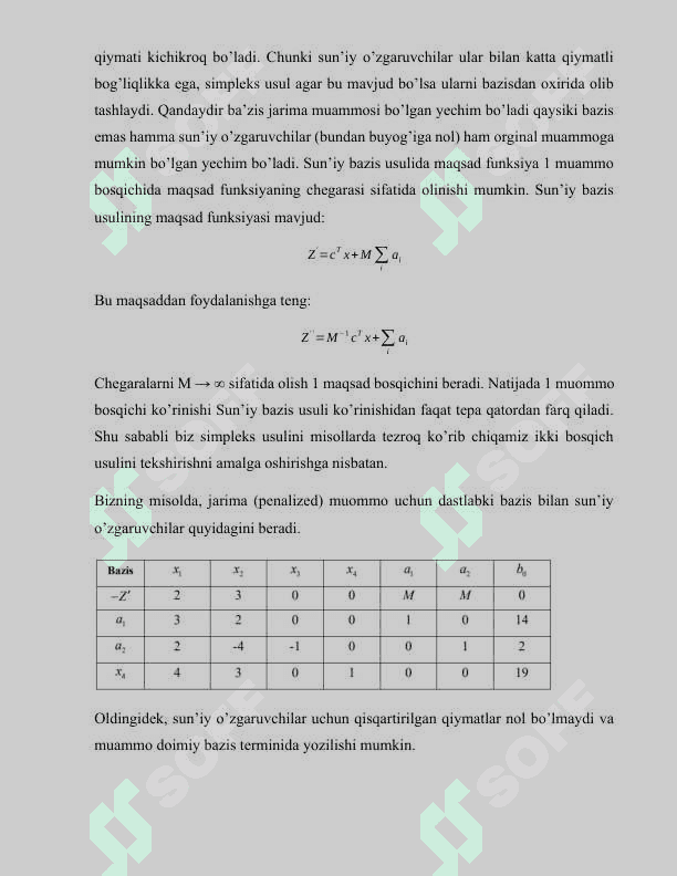 Amaliy matematika. Sun'iy bazis usuli 3