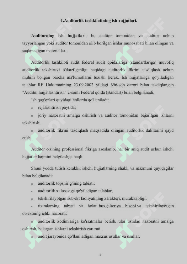 Auditorlik tashkilotining ish xujjatlari 3