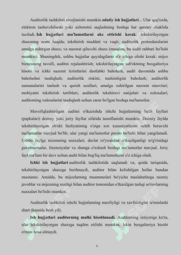 Auditorlik tashkilotining ish xujjatlari 4