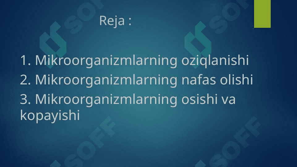 Mikroorganizmlar fiziologiyasi 2