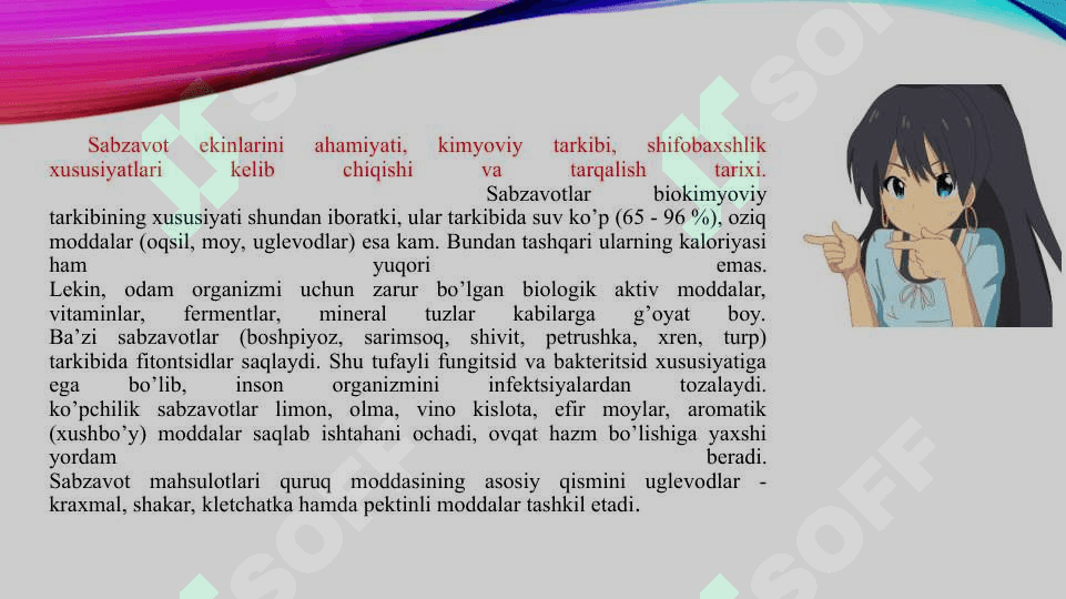 SABZAVOT EKINLARI BIOKIMYOSI 2