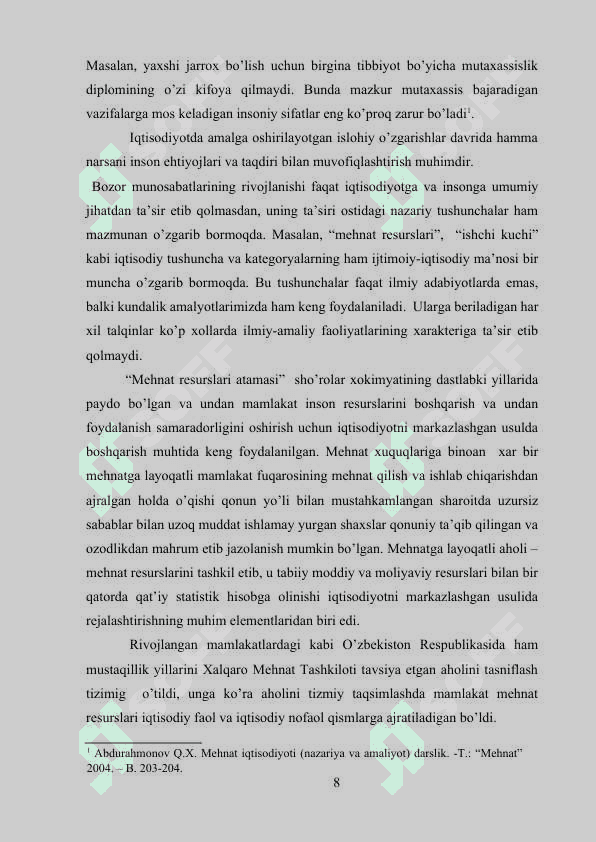 Korxonalarda xodimlar mehnatini samarali tashkil etish va boshqarish 8