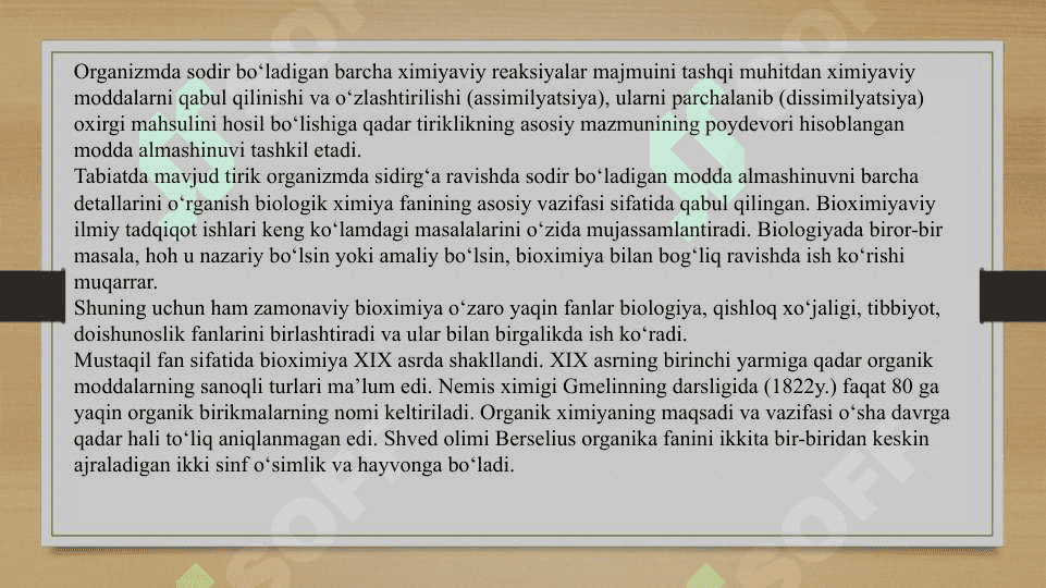 Tirik organizmlarning kimyoviy asoslari 4