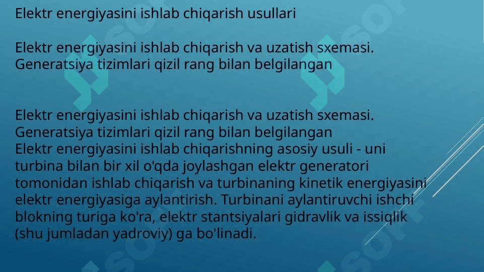 Elektr energiyani ishlab chiqarish 4