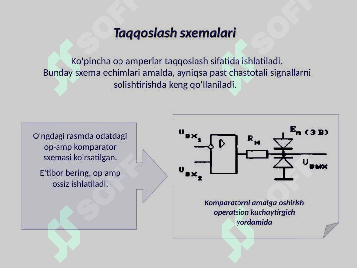 ANALOG ELEKTRONIKANING FUNKSIONAL QURILMALARI 7