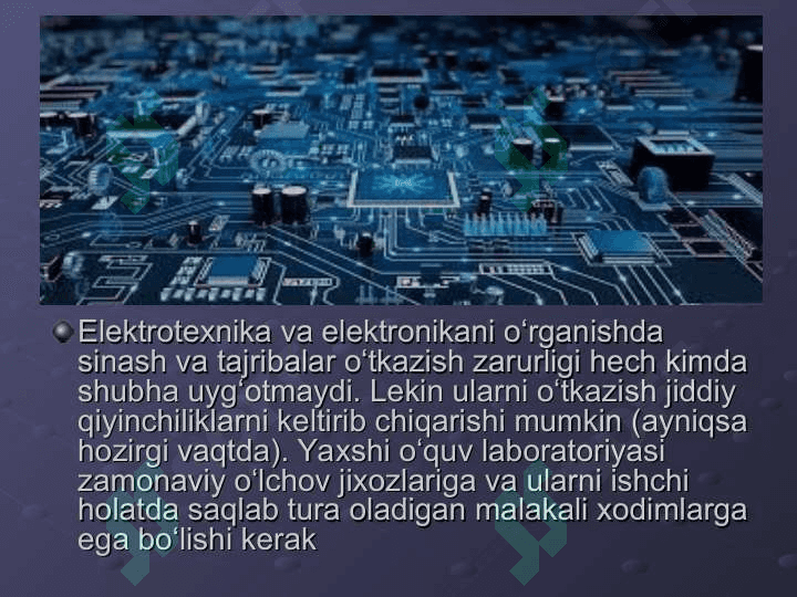 ELEKTROTEXNIKA VA SXEMOTEXNIKA FANI 3