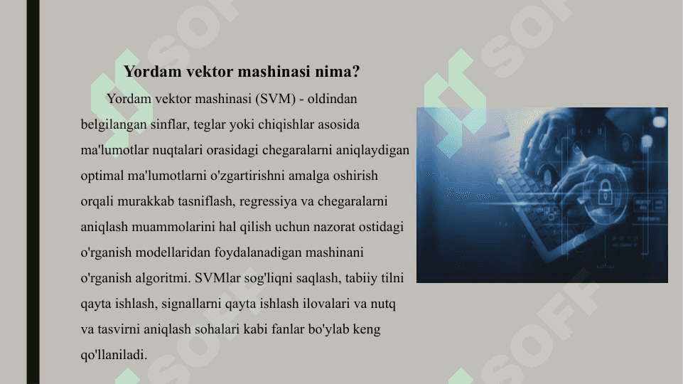 Opor vektorlar usuli 3