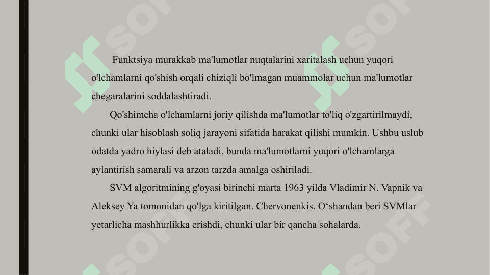 Opor vektorlar usuli 7