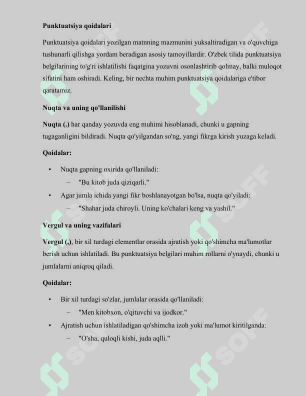 Punktuatsion savodxonlik 7