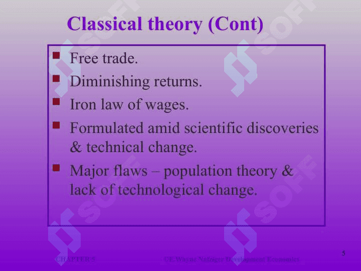 Theories of Economic Development 5