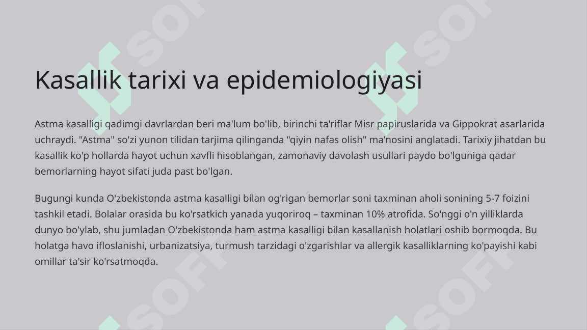 Astma (Bronxial astma) kasalligi 4