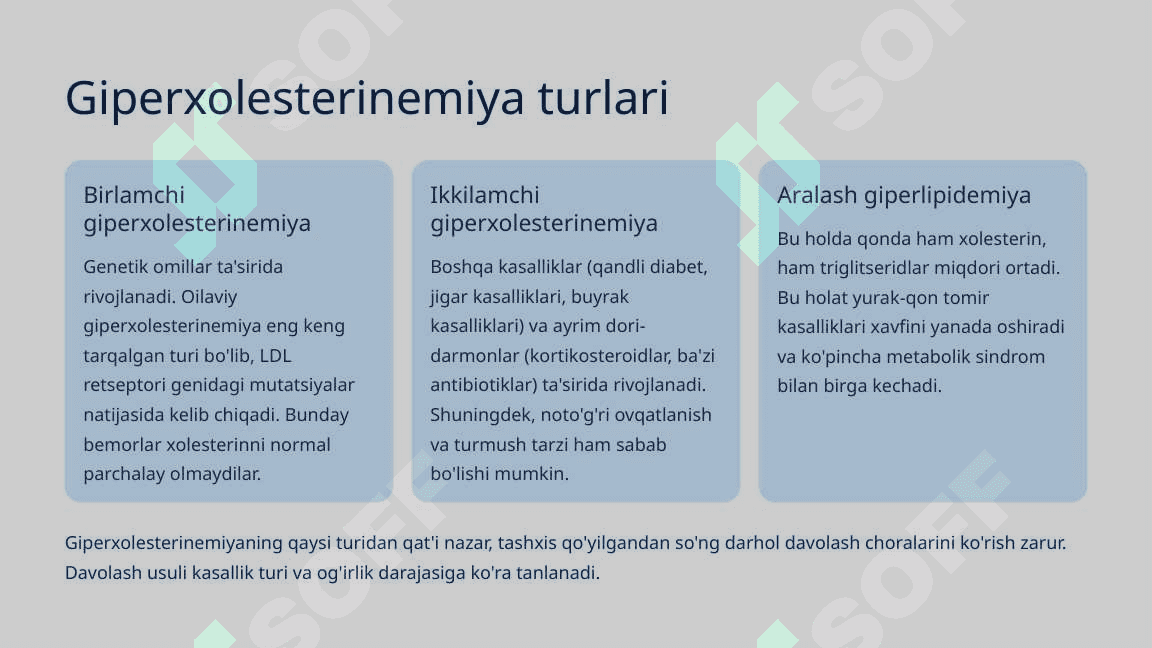 Giperxolesterinemiya Sabablari, Asoratlari va Davolash Usullari 4