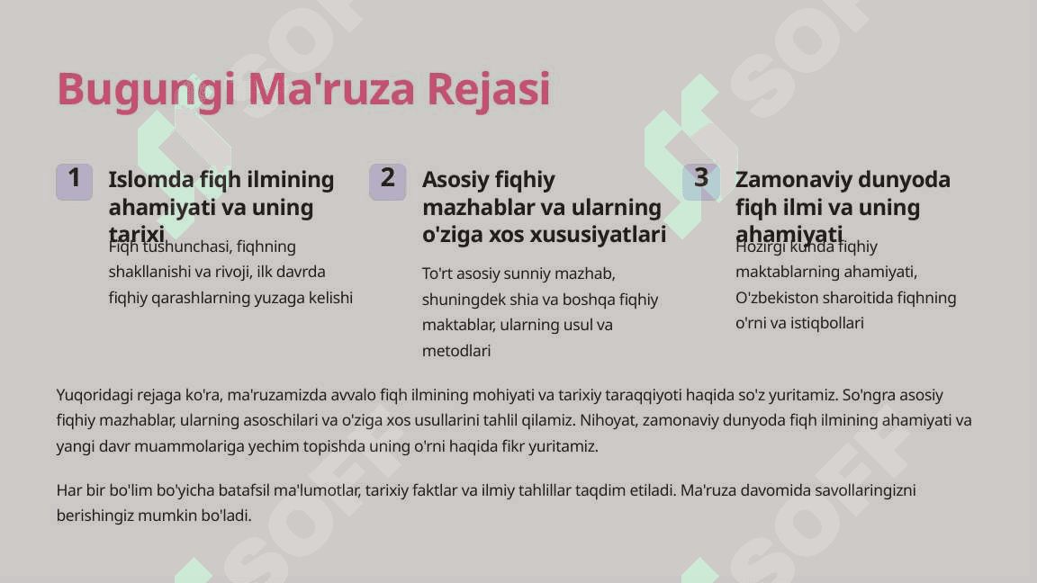 Islom Fiqhiy Maktablari 2