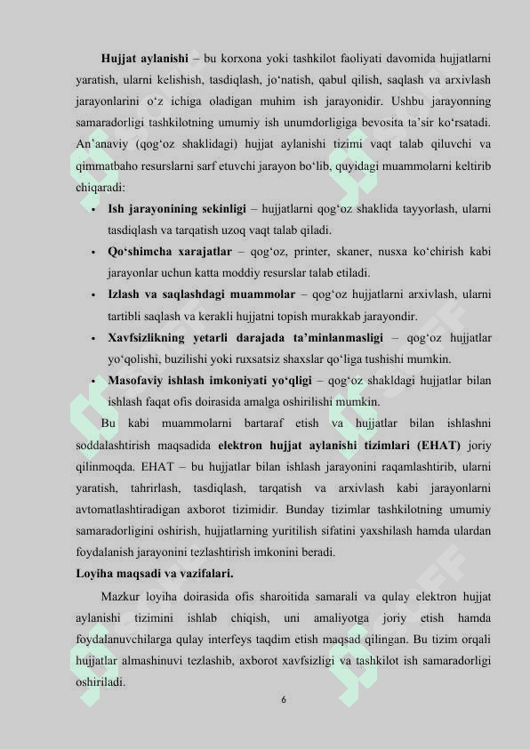 Ofis uchun elektron hujjat aylanishi tizimini ishlab chiqish. 4