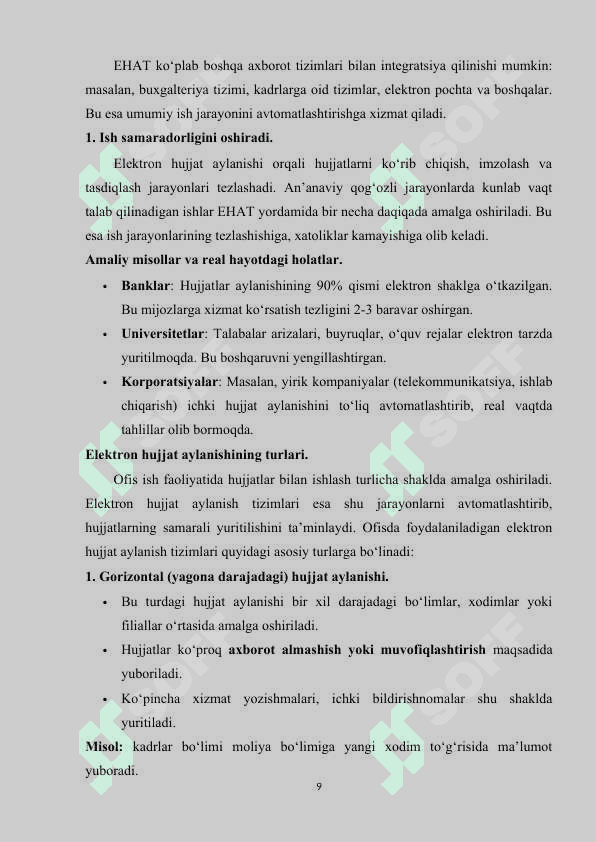 Ofis uchun elektron hujjat aylanishi tizimini ishlab chiqish. 7