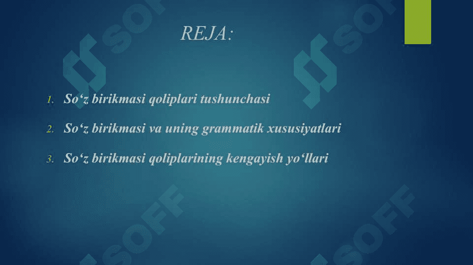 NUTQDA SO'Z BIRIKMASI QOLIPLARNING KENGAYISHI 2