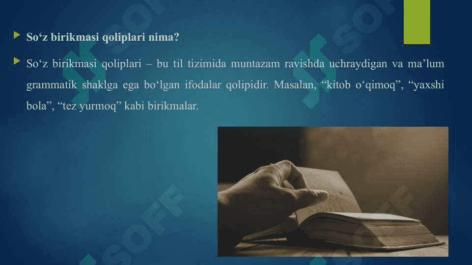 NUTQDA SO'Z BIRIKMASI QOLIPLARNING KENGAYISHI 3