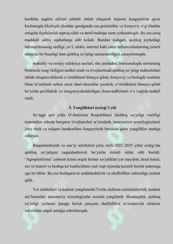 QISHLOQ XO’JALIGI VAZIRLIGI 7