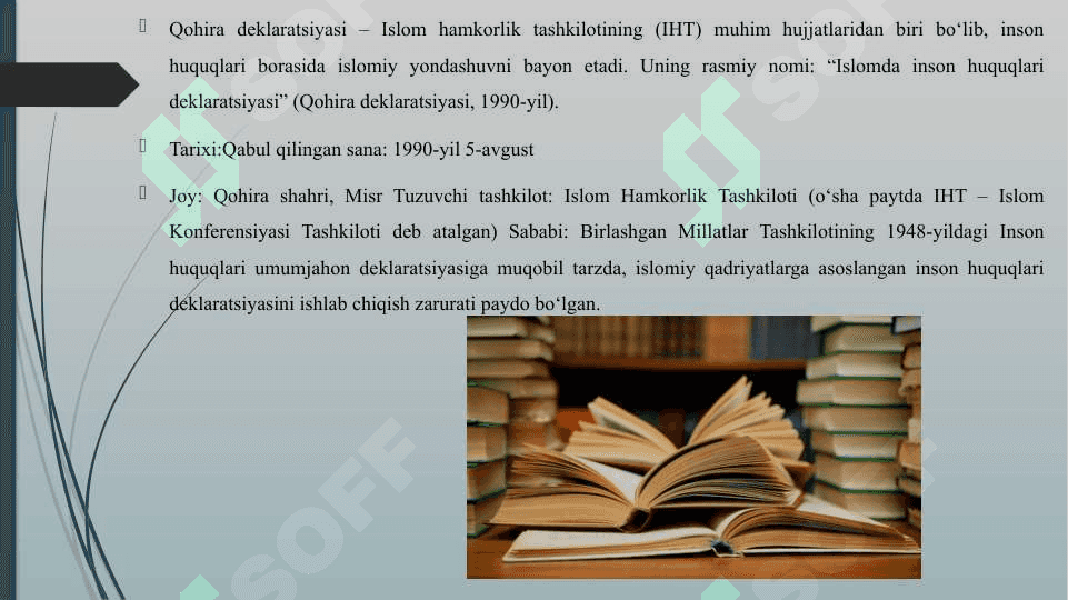 QOHIRA DEKLARATSIYASI TARIXI VA MAZMUNI 3
