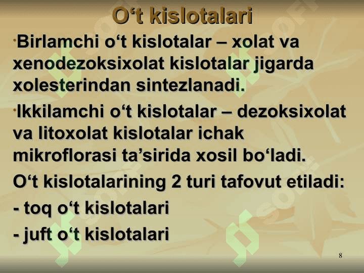 LIPIDLAR ALMASHINUVI BIOKIMYOSI 8