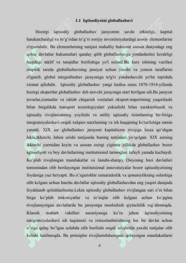 Jahon iqtisodiyotining globallashuvi afzalliklari 4