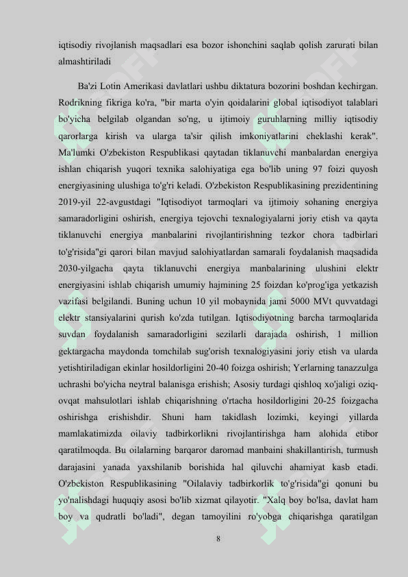 Jahon iqtisodiyotining globallashuvi afzalliklari 8