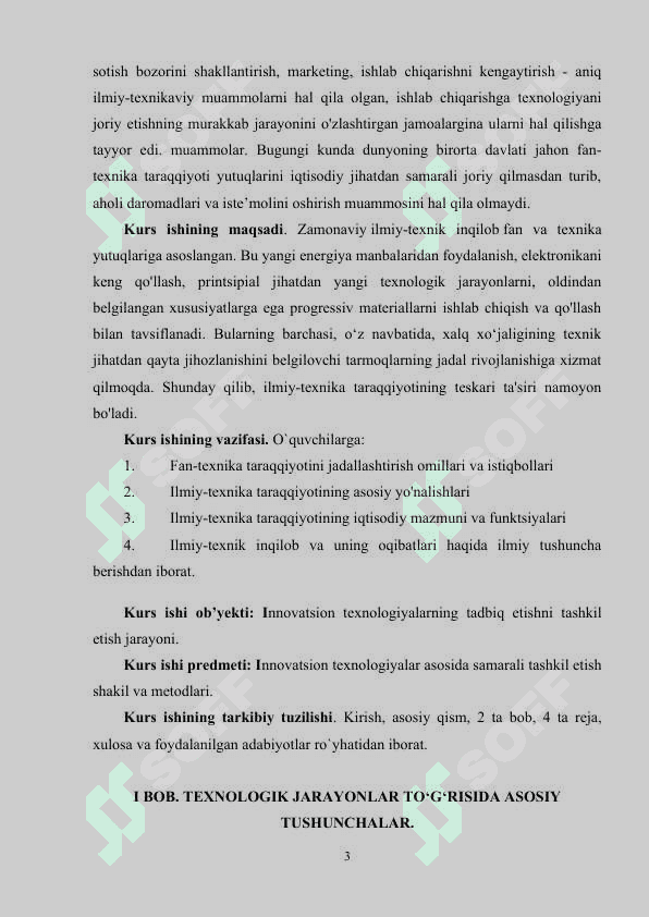 Yangi davrda fan va texnika taraqqiyotining umumiy xuusiyatlari. 3
