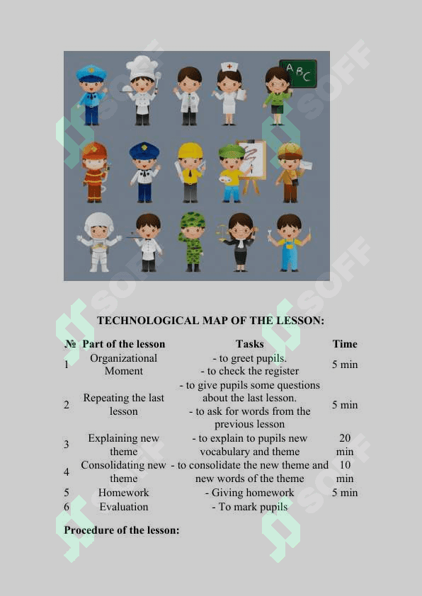 job (lesson plan) 2