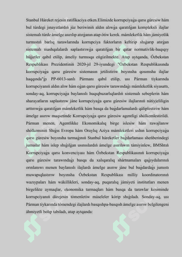 Ózbekstanda korrupsıyaǵa qarsı gúres máseleleri 2