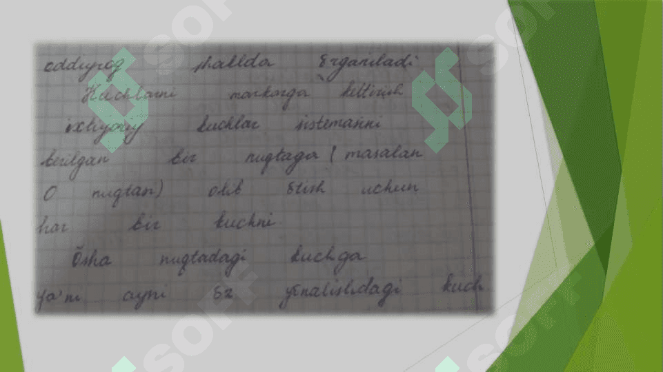 Ixtiyoriy kuchlar sistemasini berilgan (2) 3