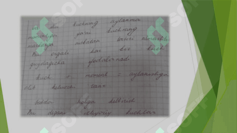 Ixtiyoriy kuchlar sistemasini berilgan (2) 4