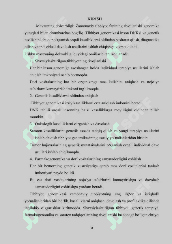 Tibbiyot genomikasi.. 3