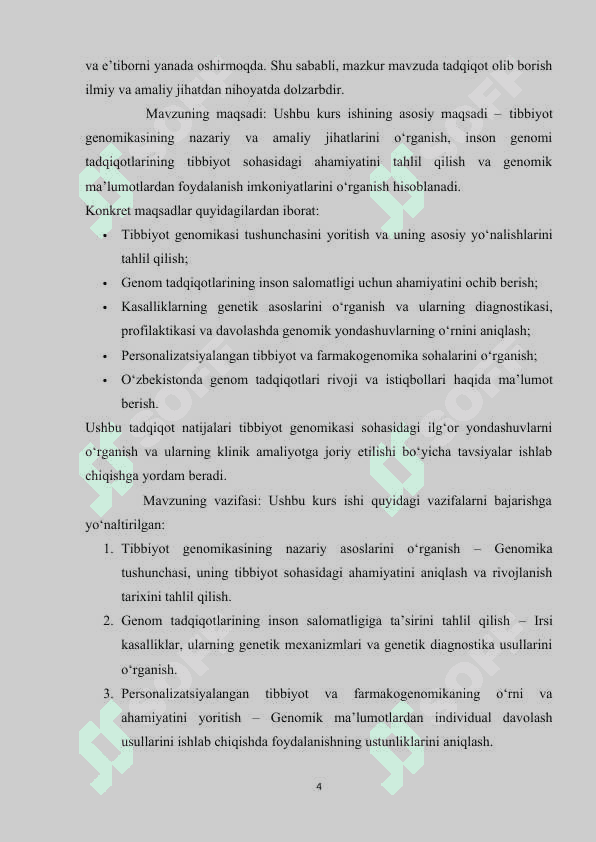 Tibbiyot genomikasi.. 4