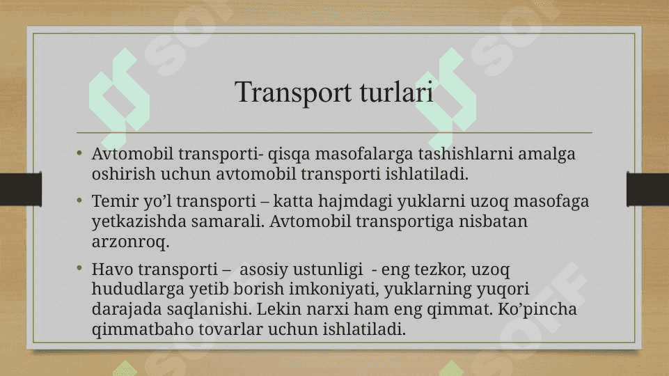 Transport logistikasi 3